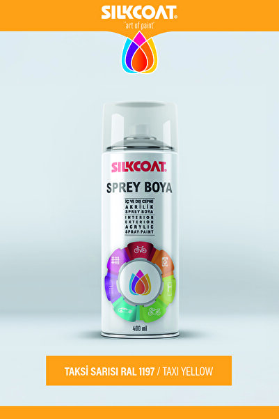 Silkcoat Premium Dekoratif Sprey Boya 400 ML – Mobilya, Duvar, Metal, Plastik...