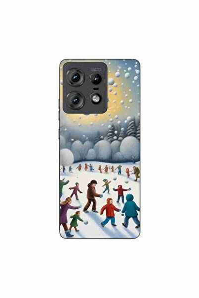 OEM Калъф, съвместим с Motorola Edge 50 Pro, силиконов гел TPU, с десен  "Дец...