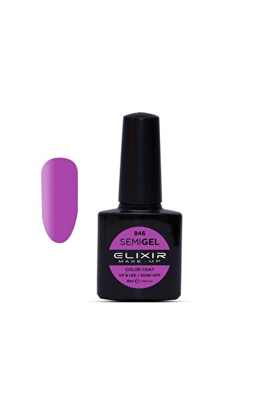 Elixir SEMI GEL (ΗΜΙΜΟΝΙΜΟ ΒΕΡΝΙΚΙ) - 846 (AFRICAN VIOLET) 8ML