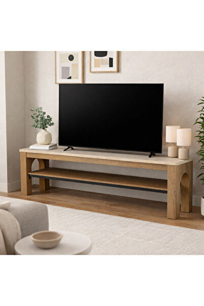 Generic Wooden Tv Table with Modern Design - 180 cm