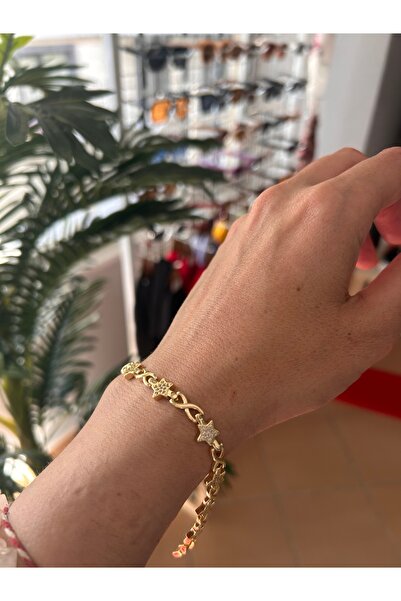 Niloshe&Sinoshe NS Accesories Infinity Gold Bracelet with Star Figure