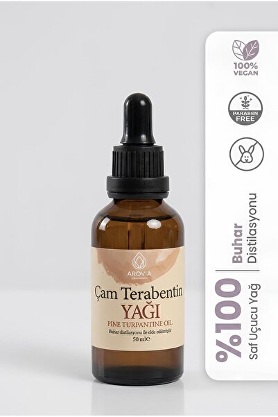 AROVİA Çam Terebentin Uçucu Yağı 50 ml Saf Ve Doğal Pine Turpentine Essential...