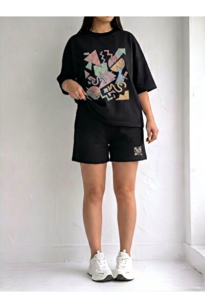 EFFRENATU Unisix Oversize Basic T-Shirt and Wide Leg Sweatpants Set |   Comfo...