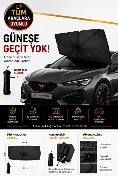 HİROS'H Parasolar pentru parbriz auto Umbrelă pliabilă Parasolar auto Protecț...