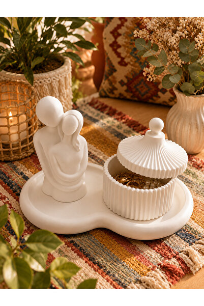 Noya Home Noya Atelier Home Dekoratif Sevgili Figürlü Kapaklı Kutu Seti – El ...