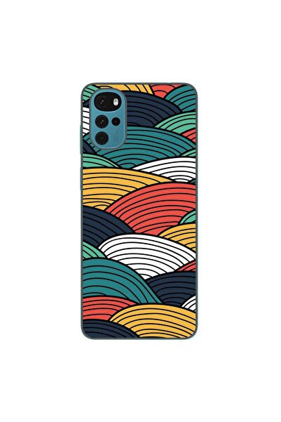 OEM Husa compatibila cu Motorola Moto G22 Silicon Gel Tpu Model Abstract Stri...