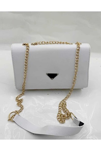MAC&MOS Women's White 2 Compartment Shoulder Bag