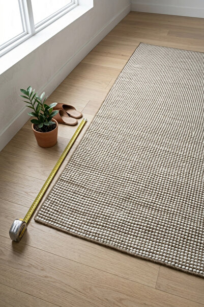 Bonny Home Özel Ölçü Halı | 10 cm aralıklı Yıkanabilir Salon Koridor Yolluk D...