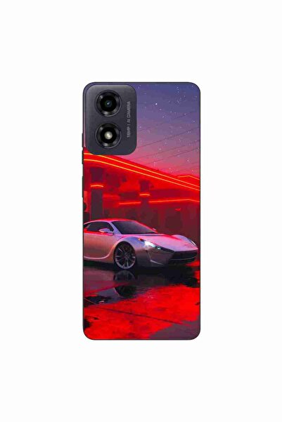 OEM Калъф, съвместим с Motorola Moto G24, силиконов гел TPU, модел Future Car