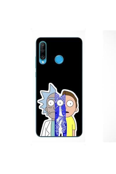 OEM Husa compatibila cu Huawei P30 Lite Silicon Gel Tpu Model Rick And Morty ...