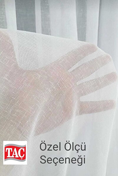 Perde Shop Keten Tül Perde 1e2,5 Pileli Salon Ve Odalar İçin Hazır Dikim düz ...