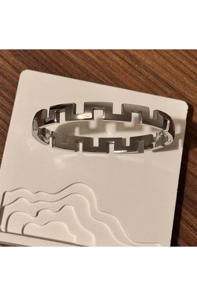TURKAFONE Square Pattern Handcuff Bracelet