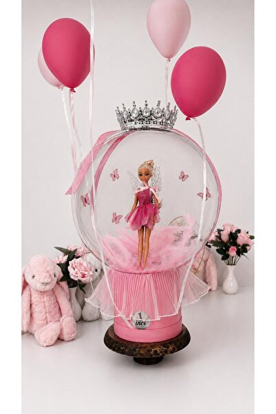 1inci Organizasyon ve Balon Barbie Bebekli Helyum Balon-Bobo balon