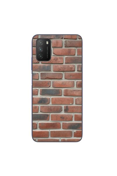 OEM Case compatible with Xiaomi Poco M3 Silicon Gel Tpu Brick Wall Pattern
