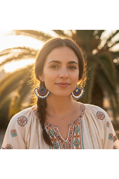 Pafuli Hand Knitted Ethnic Earrings