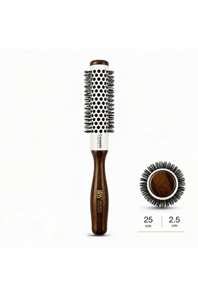 IRIS Artistic Line 25 mm Seramik Yuvarlak Fön Fırçası – Profesyonel Termal Sa...