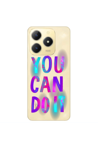 Other Realme C61 You Can Doit Transparent Silicone TPU Θήκη