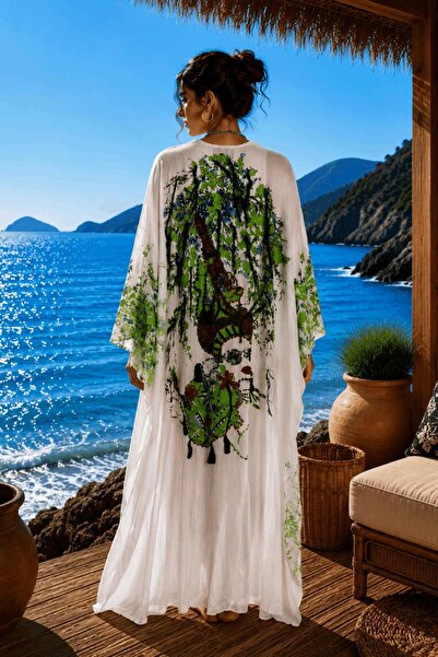 yb yağmur butik Emprime Kız Desen Kimono