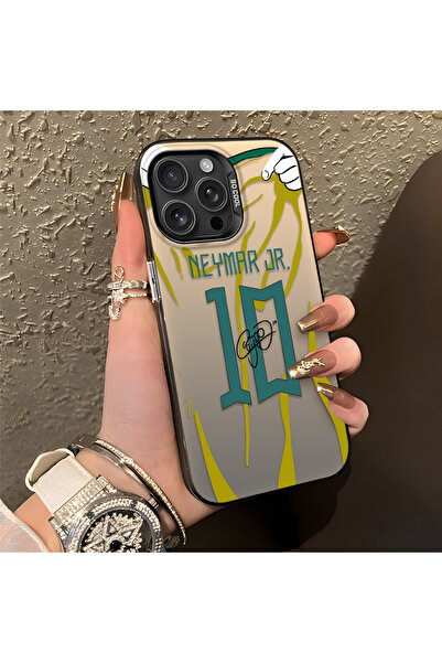 Hontinga iPhone 16 Pro Max Uyumlu Silikon Kenar Sert Arka Kılıf Couple Telefo...