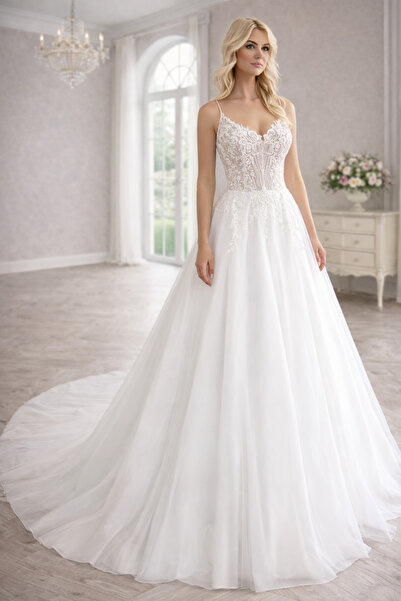 Gold Moda Wedding OLİVİA | A-KESİM GELİNLİK