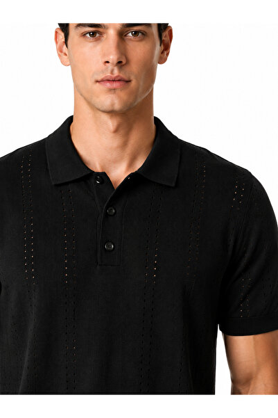 RAFF MAĞAZA Rayon Knitwear T-Shirt with Holes