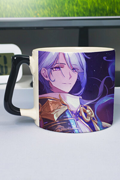 ZipZap Ayato Genshin Impact Printed Ceramic Luxury Mug (1 Piece) Special Blac...