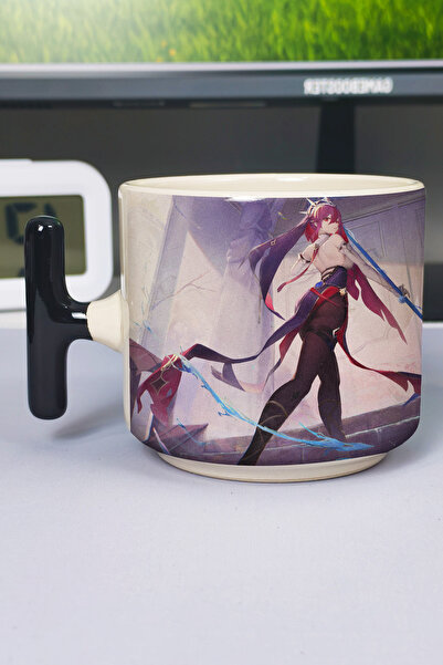 ZipZap Rosaria Genshin Impact Printed Ceramic Luxury Mug (1 Piece) T-Shaped S...