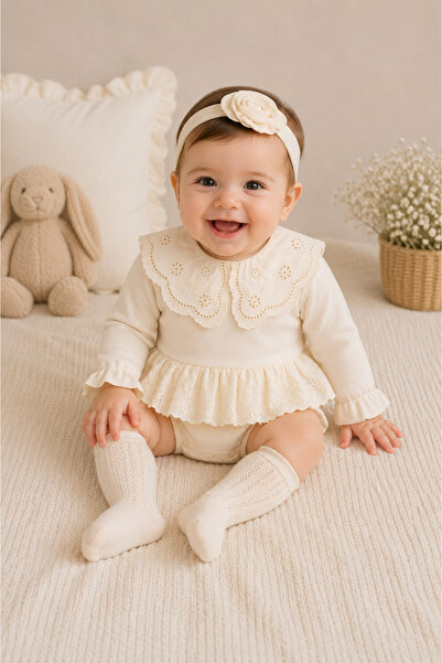 bebekyol Elite Kız Bebek Romper