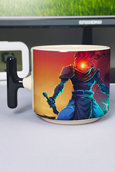 ZipZap Dead Cells Printed Ceramic Luxury Mug (1 Piece) T-Shaped Special Black...