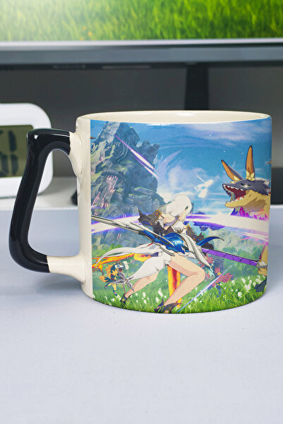 ZipZap Blue Protocol Star Resonance Printed Ceramic Luxury Mug (1 Piece) Spec...