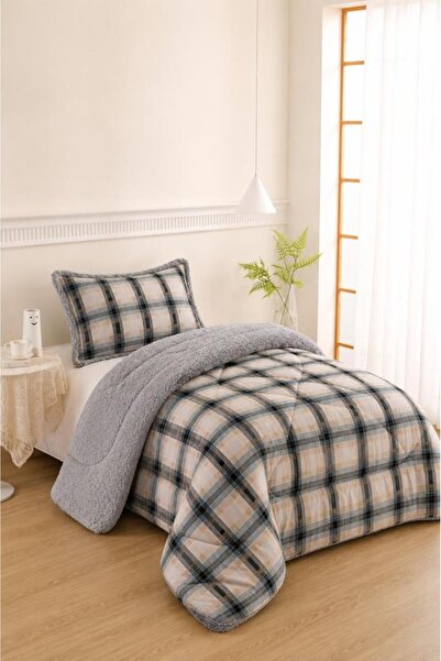 Çeyiz Diyarı Karmen Patterned Plush Single Comforter Set