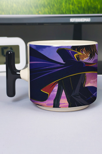 ZipZap Code Geass Anime Printed Ceramic Luxury Mug (1 Piece) T-Shaped Special...