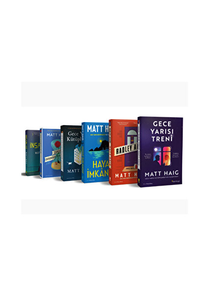 Domingo Yayınevi matt haig roman set 6 kitap / gece yarısı kütüphanesi / gece...