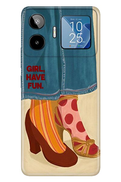 General Mobile GM 26 Pro (G903) Kılıf Girl Have Fun Temalı Desenli Darbe Emic...