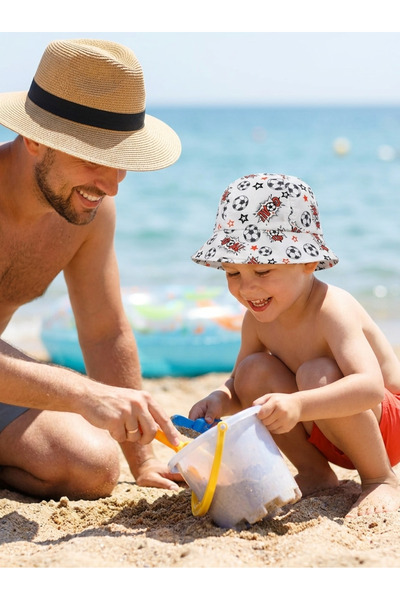 PIECE SIGNATURE Bucket Hat for Children Aged 3-6 - Quick-Drying Summer Hat wi...