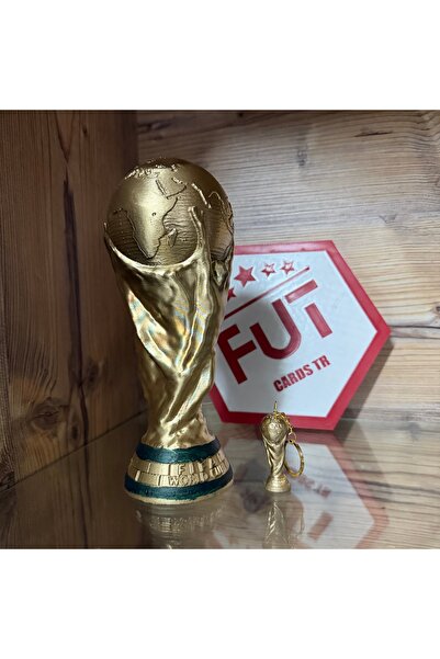 futcardstr DÜNYA KUPASI 25 CM DEV BOY + ANAHTARLIK HEDİYELİ