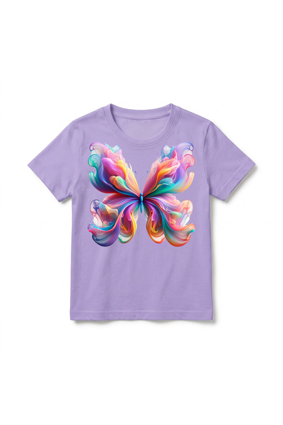 URBANTRENDSTORE Butterfly Printed Unisex Girls' Boys' Cycling Round Neck Basi...