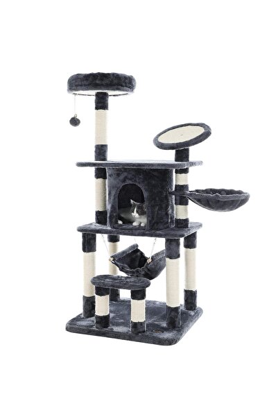 feandrea Cat Play Set, Strong Sisal Poles, Very Stable Construction, with Ham...