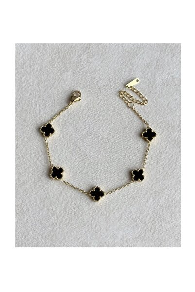 Mimoza Accessories سوار صغير على شكل نبات البرسيم ذو الأوراق الأربعة