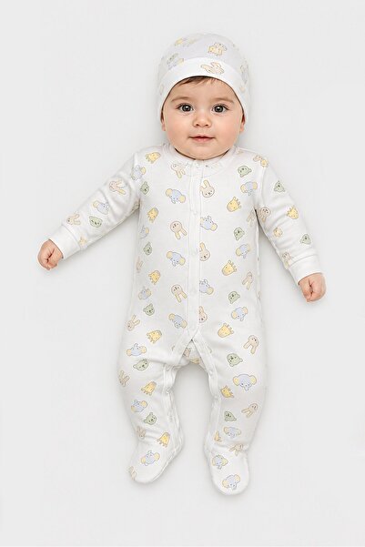 Rock A Bye Baby Boutique Toddlers Boy 5 Pieces Hanging Gift Set, White