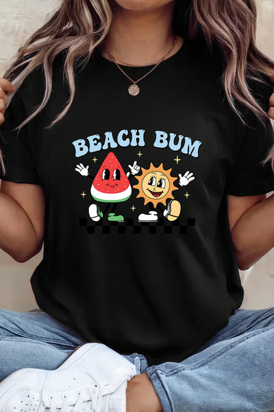 Sarah's Boutique Women's T-shirt – 100% cotton – Melon Bum