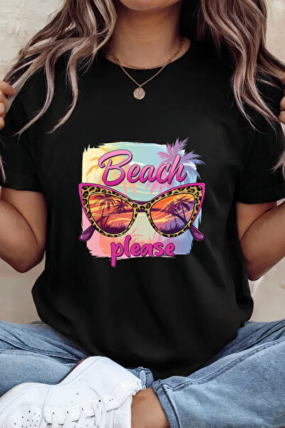 Sarah's Boutique Women's T-shirt – 100% cotton – Beach Glasses