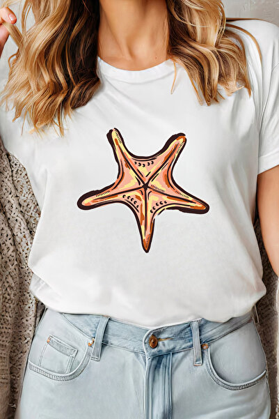 Sarah's Boutique Women's T-shirt – 100% cotton – Starfish Art