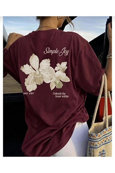 COHERENT Unisex Men/Women Simplejoy Custom Printed Oversize Cotton T-Shirt