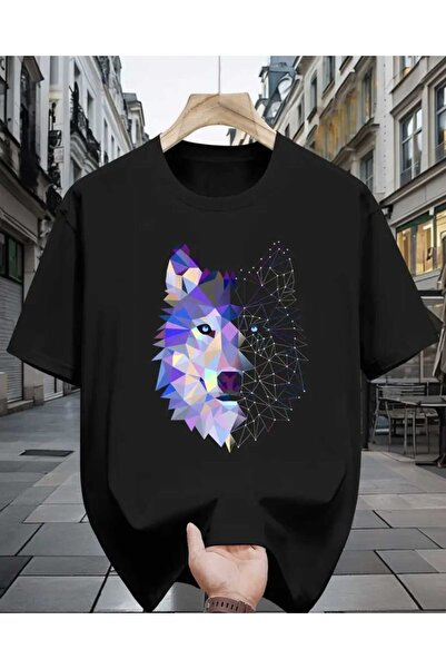 Panda Baskı Tekstil تي شيرت كبير الحجم بتصميم خاص مطبوع عليه نيون كورت