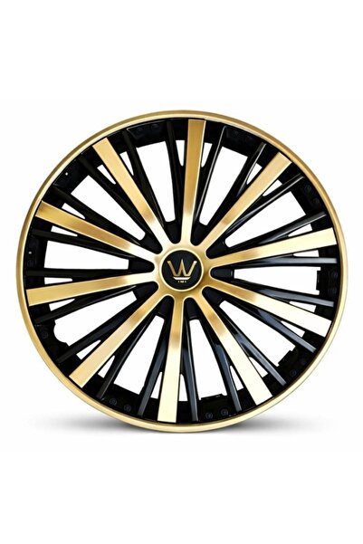 Avex Комплект от 4 капачки за джанти VELAR Monarch Gold/Black, премиум многос...