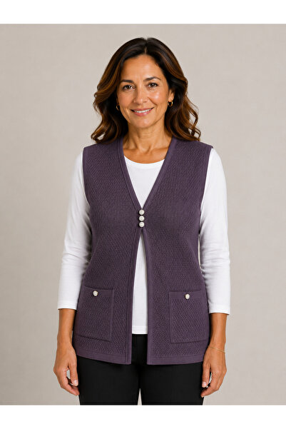 Mutlu City Women's Middle Age and Above Four Seasons Three-Button Rolax Mom V...