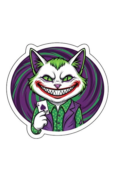 Oracal Autocolant Pisică Joker Rezistentă v1, 15cm