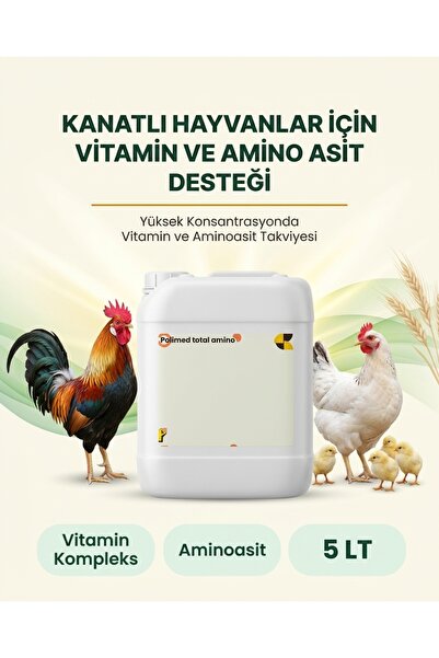 POLİMED Kanatlı Vitamin ve Aminoasit Takviyesi 5L – Civciv Gelişim & Yumurta ...
