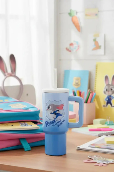 Miniso قارورة جودي من الفولاذ المقاوم للصدأ المرخصة من ديزني زوتروبوليس مع مق...